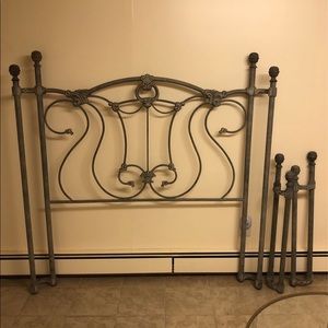 Wrought Iron Headboard and Footboard